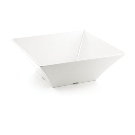 Bowl, Square, White, 15.75