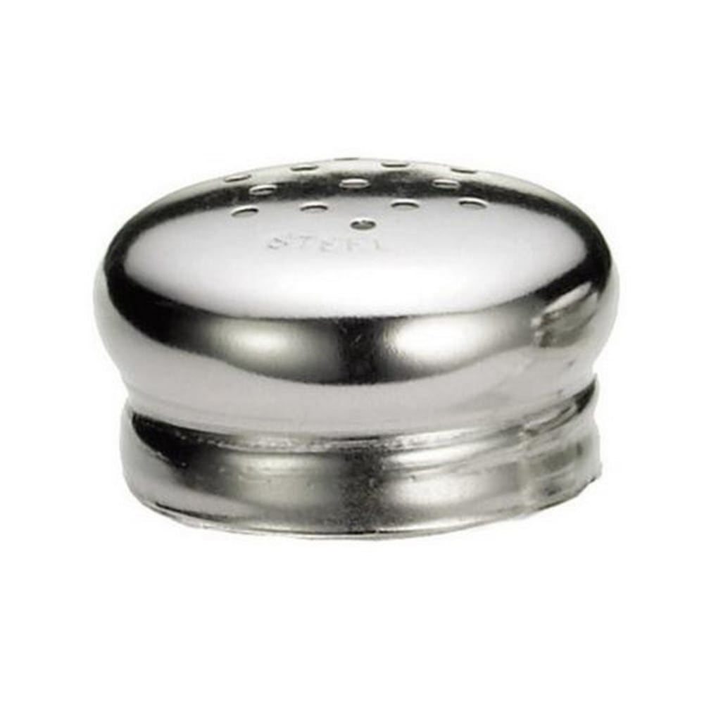 Tablecraft Salt And Pepper Shaker Tops, Stainless Steel, Pack Of 24 Tops MPN:154T