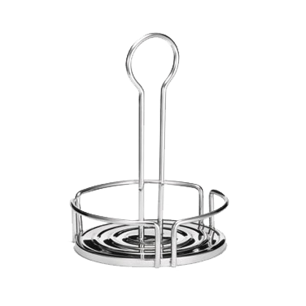 Tablecraft Versa Rack Condiment Caddy, 10-1/4inH x 6inW x 6inD, Silver MPN:DIA595