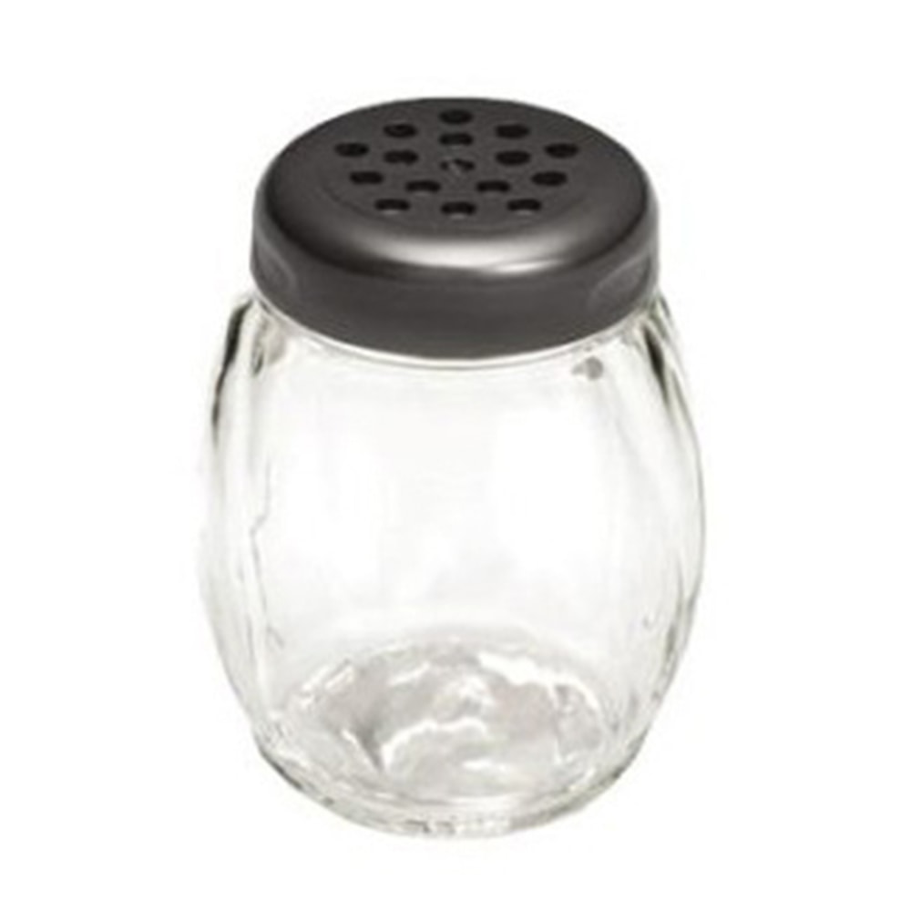 Tablecraft Plastic Shaker With Lid, 6 Oz, Clear MPN:P260BK