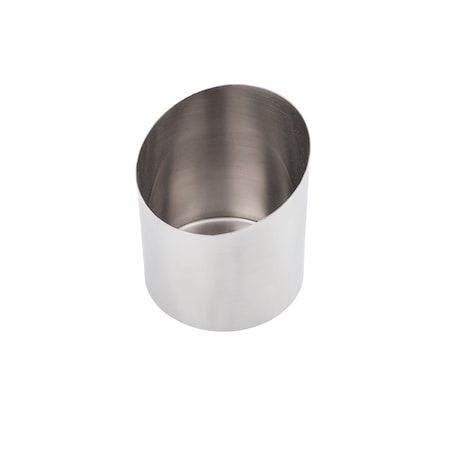 Brushed SS Round Cup, 3.75
