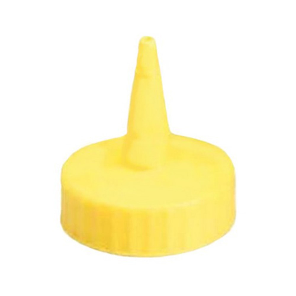 Tablecraft Squeeze Bottle Tops, 1 Oz, Yellow, Pack Of 12 Tops MPN:100TM