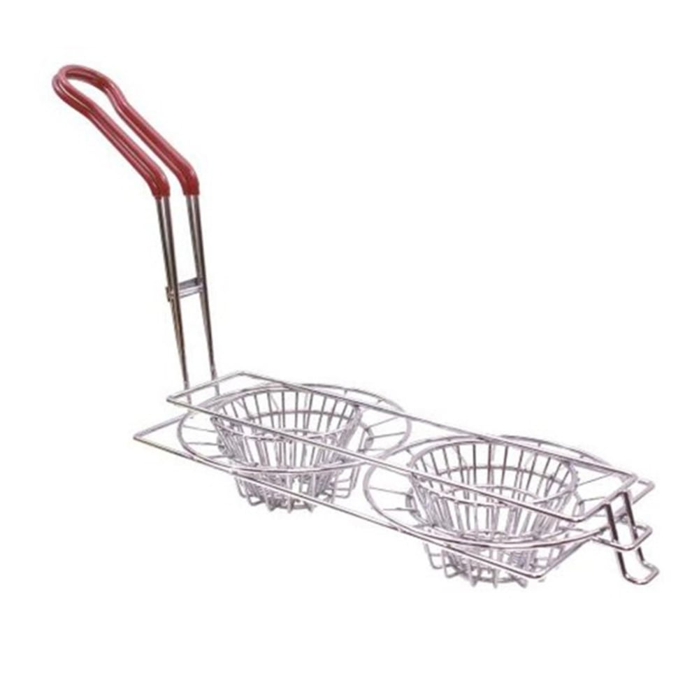 Tablecraft Double Taco Cup Fryer Basket, Silver MPN:TB24039