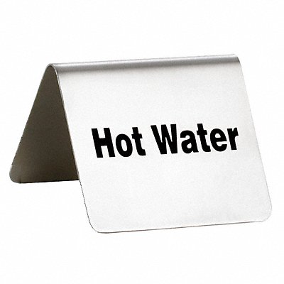 Hot Water Buffet Sign SS Silver MPN:B7