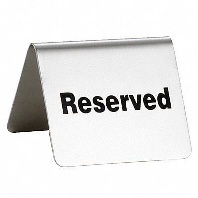 Reserved Buffet Sign SS Silver MPN:B9