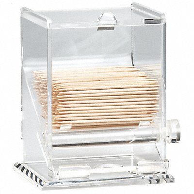 Toothpick Dispenser 3 3/4 in D Clear MPN:228