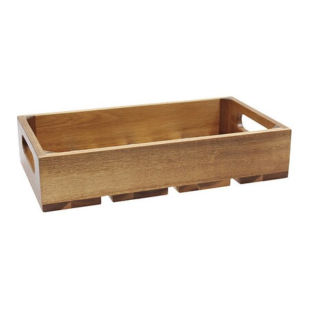Gastro Serving/Display Crate, Acacia, 1:3 MPN:CRATE13