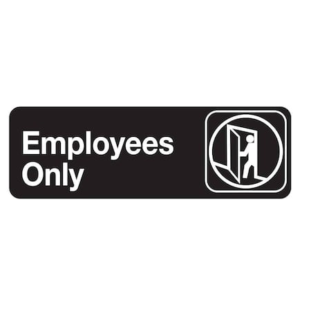Compliant Plst Sign, Employees Only, 3