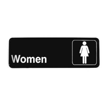 Compliant Plst Sign, Women Restroom, 3