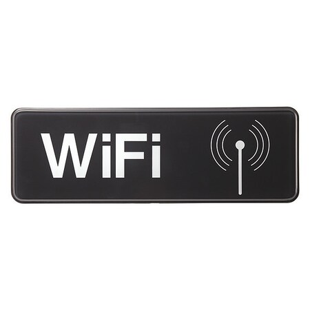Restaurnt Compliant Plst Sign, Wifi, 3