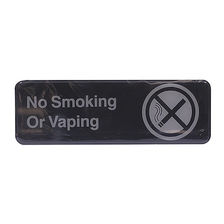 Compliant Plst Sign, No Smk/Vap, 3