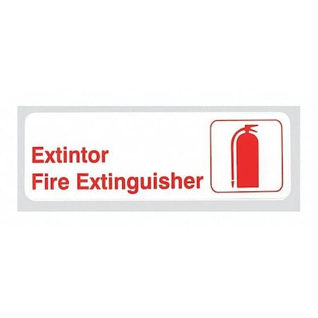 Multi-Lingual Plst Sign, Extintor, 3