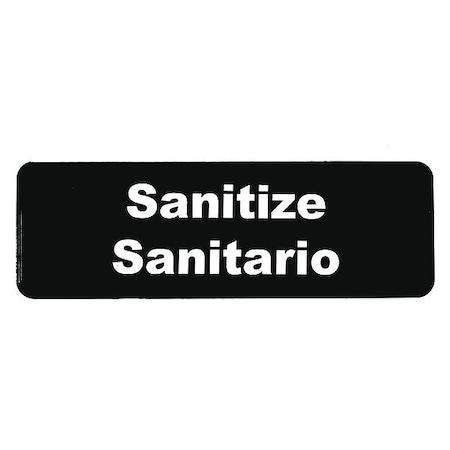 Multi-Lingual Plst Sign, Sanitize3
