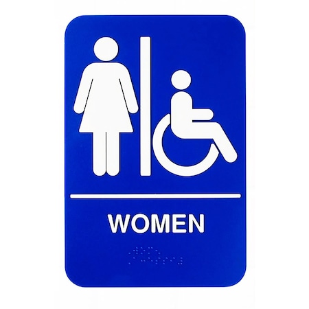 Braille Sign, Wmn/Accs, ADA, 6