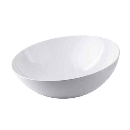 Round Melamine Bowl, 15 quart, White MPN:10185W