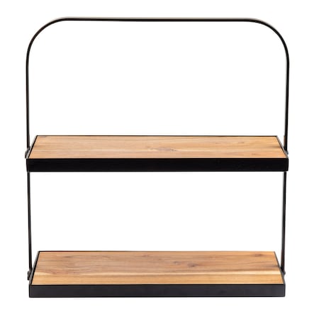 Stand, 17.3x8x18, Acacia/Metal MPN:10718