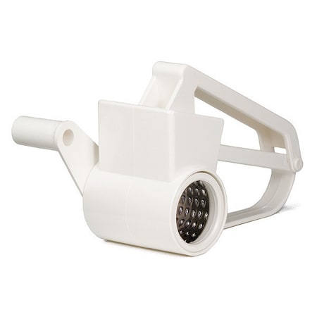Rotary Cheese Grater, Wht Plst, SS Drum MPN:174