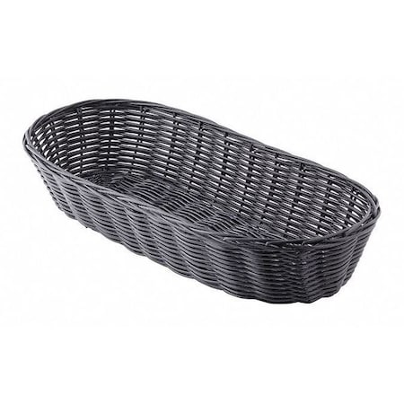 Handwoven Basket, Oblong, Black, PK12 MPN:2418