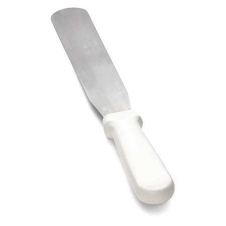 Icing Spatula, SS, White Plst Handle, 8