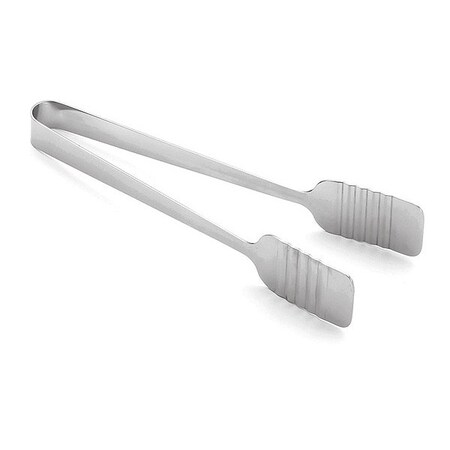 Stainless Steel Flat Tongs, 9.5
