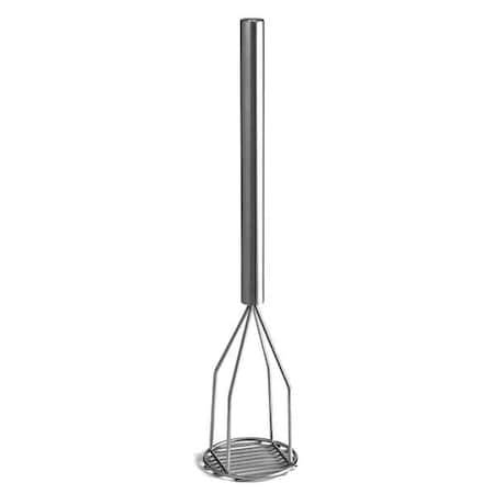 Potato Masher, 24 in L, Steel, Round MPN:4424