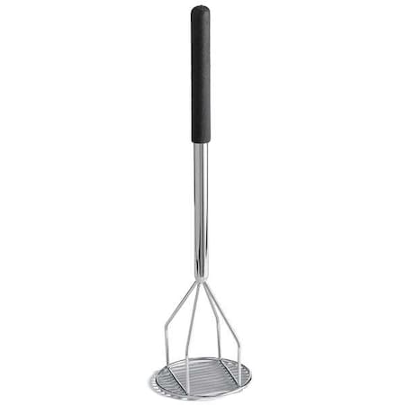 Potato Masher, 19 in L, Steel, Round MPN:7319