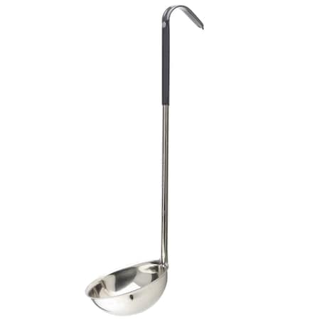 SS Ladle, Black Vinyl Handle, 8 oz MPN:9708