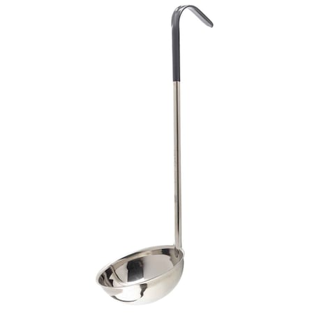 SS Ladle, Black Vinyl Handle, 12 oz MPN:9712