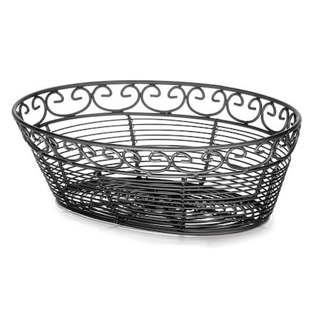 Mediterr Oval Basket, Blk, 10