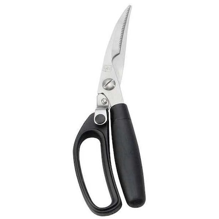 Poultry Shears, 9 1/2 in L, Black Handle MPN:E6607