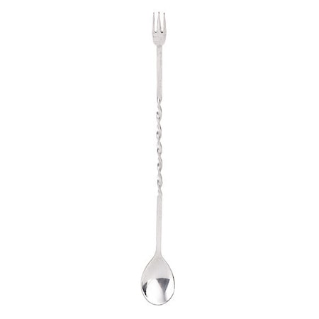 Bar Mixing Spoon W/Fork, SS, 12