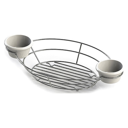 Oval Bskt W/Rmkn Hldr, Chr, 13