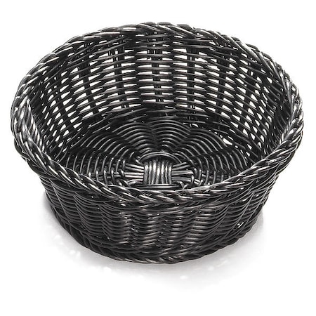 Natural Serving Basket, Round, Black, PK12 MPN:M2475