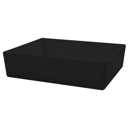 Straight Sided Bowl, Blk, 12