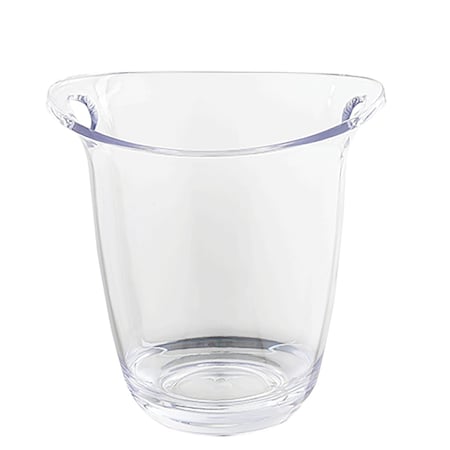Wine Bucket, Clear Plastic, 8.625x7.5x9