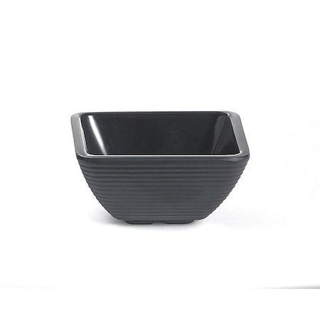 Square Black Ribbed Ramekin, Melmn, 2OZ MPN:RAMS2BK
