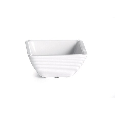 Sq White Ribbed Ramekin, Melmn, 2OZ MPN:RAMS2W