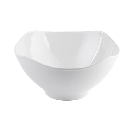 Wavy Melamine Bowl, White, 16
