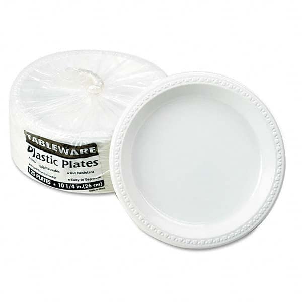 Plate: White, 125 Per Pack MPN:TBLTM10644WH