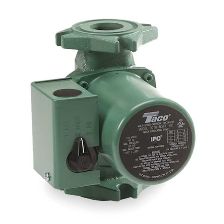 Hydronic Circulating Pump, 1/20 hp, 115V, 1 Phase, Flange Connection MPN:0010-MSF2-IFC