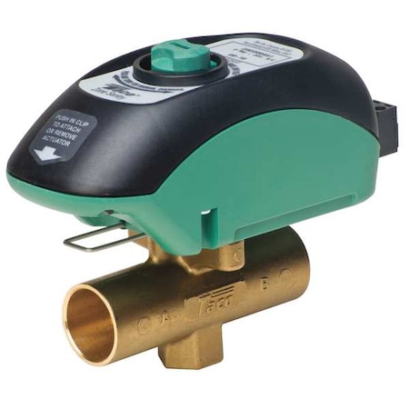 Motorized Zone Valve, NO, Brass, 3/4inSweat MPN:V075C2A2ZB024Q4A2