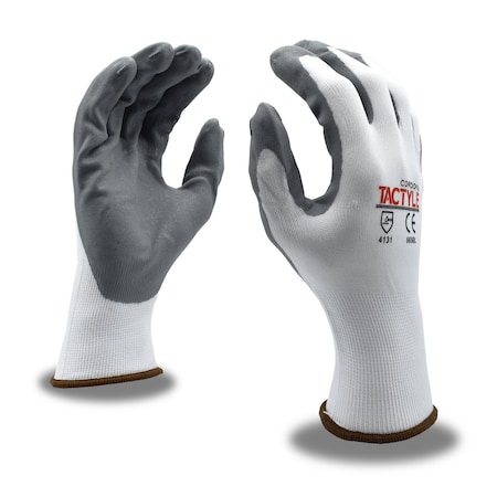 Gloves, Nitrile, Foam, 13 Ga, White, PK12 MPN:6650M
