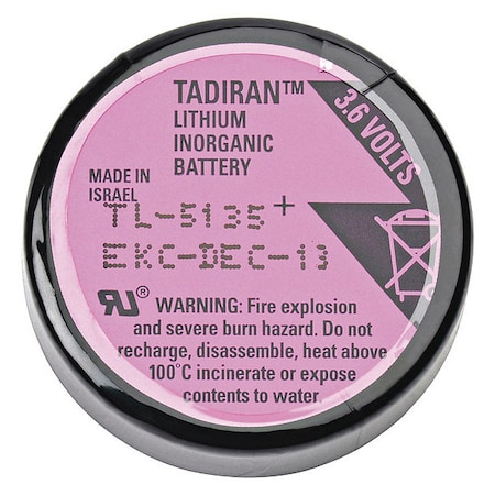 Battery 3.6 Volt Lithium Tadiran Back up Power Battery MPN:COMP-20