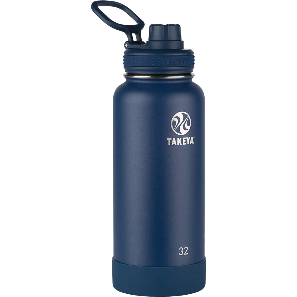 Takeya Actives Spout Reusable Water Bottle, 32 Oz, Midnight MPN:51024