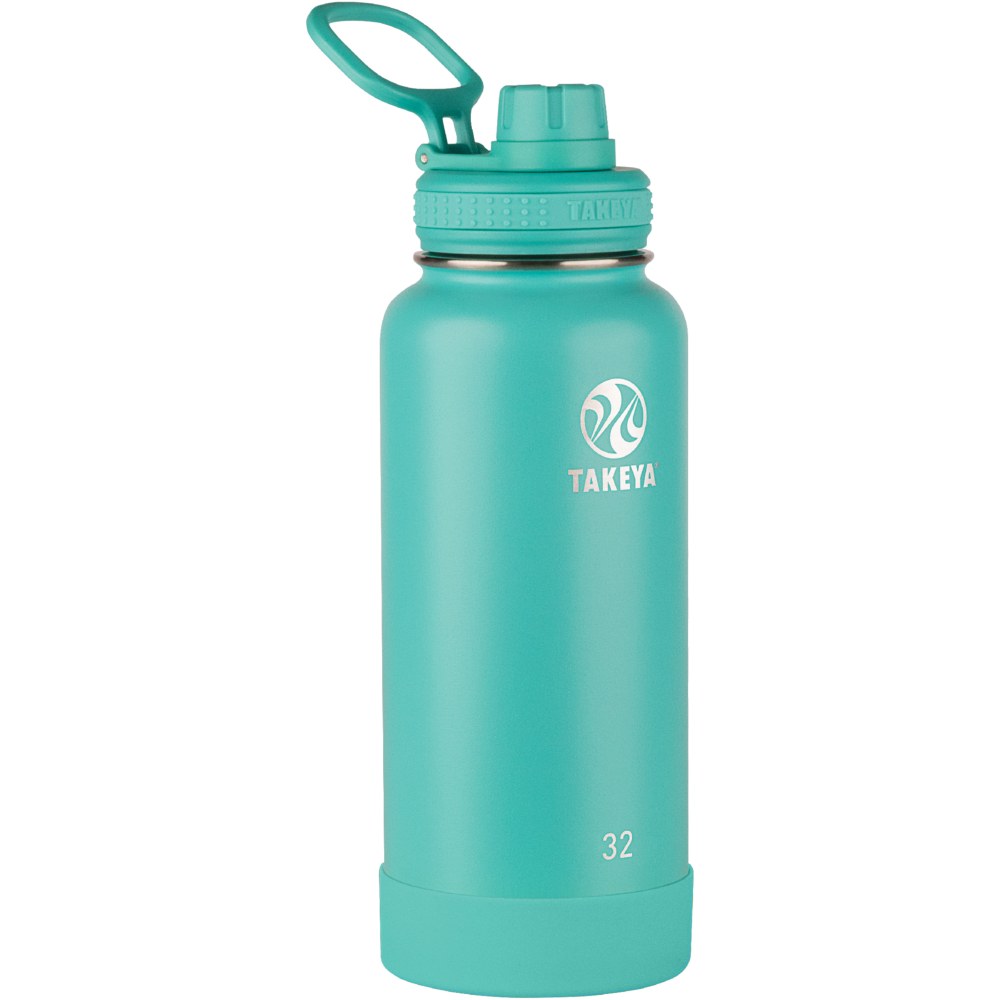 Takeya Actives Spout Reusable Water Bottle, 32 Oz, Teal MPN:51028