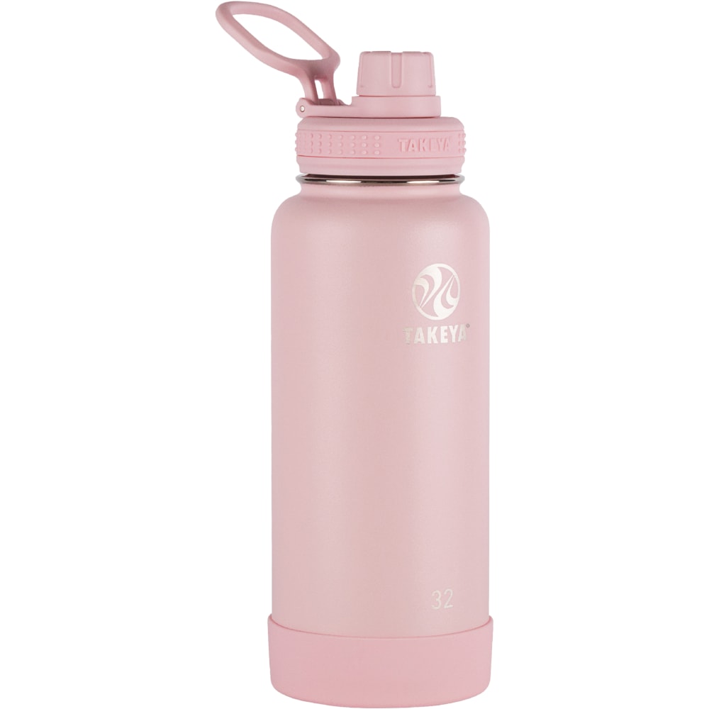 Takeya Actives Spout Reusable Water Bottle, 32 Oz, Blush MPN:51035
