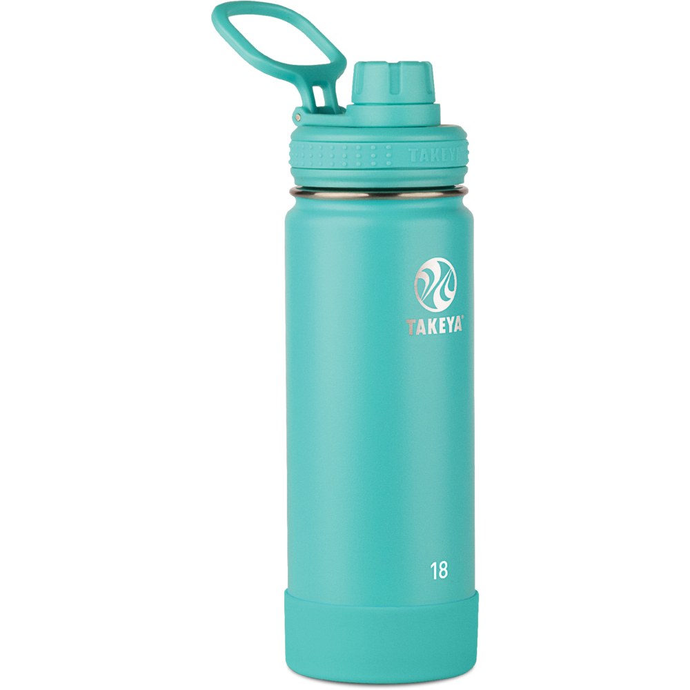 Takeya Actives Spout Reusable Water Bottle, 18 Oz, Teal MPN:51068
