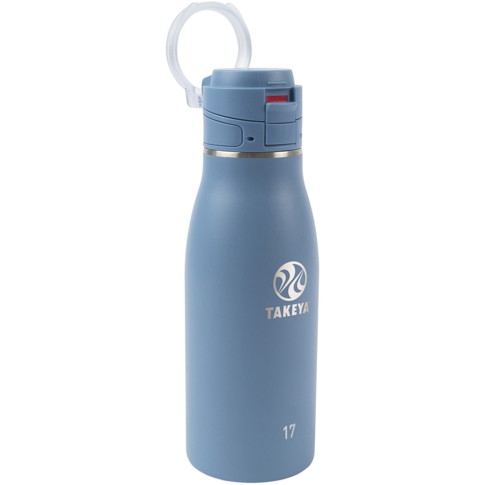 Takeya Traveler FlipLock Bottle, 17 Oz, Bluestone MPN:51286