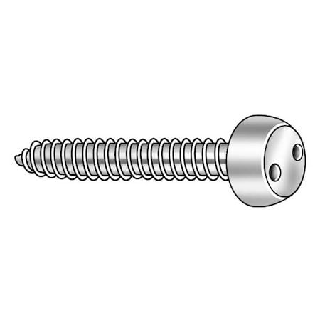 Tamper Resistant Screw, 5/8 in, Plain Finish, 18-8 Stainless Steel, Pan Head Spanner Drive, 25 PK MPN:121470