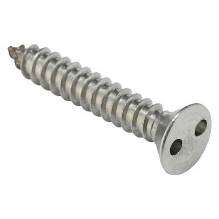 Tamper Resistant Screw, 1-1/4 in, Plain Finish, 18-8 Stainless Steel, Flat Head Spanner Drive MPN:122301